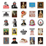Retro cartoon decorative stickers for cups, journals, and notebooks (waterproof) - Image 2