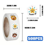 Cross-border best-selling adhesive tape, stationery supplies, decorative stickers for journals and envelopes, dot stickers. - Image 2