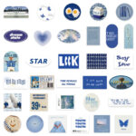 Fresh and simple style phone case decorative waterproof stickers - Image 3