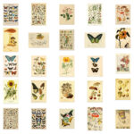 Retro butterfly decorative waterproof DIY stickers - Image 3