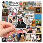 Retro cartoon decorative stickers for cups, journals, and notebooks (waterproof) - Image 4