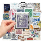 Vintage suitcase guitar waterproof graffiti stickers - Image 4