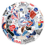 Astronaut and planet themed waterproof stickers for drawing and decorating. - Image 5
