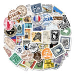 Vintage suitcase guitar waterproof graffiti stickers - Image 5